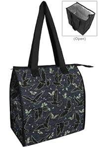 WILD BIRDS Grocery Shopping Bags Reusable Insulated Birdwatcher ECO FRIENDLY GREEN Tote RE-USABLE INSULATED With Zipper