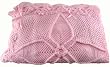 Handmade Baby Blanket - Knitted Flower in Bright Rose (Large) Handmade Baby Blanket - Knitted Flower in Bright Rose (Large)