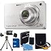 Sony Cyber-Shot DSC-W560 14.1 MP Digital Still Camera with Carl Zeiss Vario-Tessar 4x Wide-Angle Optical Zoom Lens and 3.0-inch LCD (Silver) Bundle Includes DSC-W560 (Silver) 8 GB Memory Card, Battery, Camera Carrying Case, Memory Card Reader, Mini Tripod