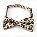 TopTie Unisex Bow tie Leopard Spotted Tan & Black Bowtie