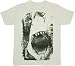 JAWS Mouth Screen White T-Shirt Tee
