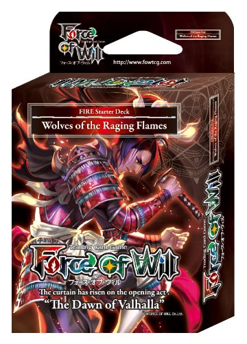 Force of Will FOW S1 Starter Deck - RED - Wolves of the Raging Flames - 50 cards