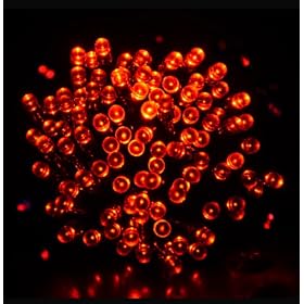 Proxima 100 Red LED 17M Solar Powered Fairy Light Waterproof -- Garden Outdoor Christmas Lights