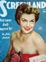 SCREENLAND Magazine, July 1950, with Esther Williams on the cover.  Scarce.  Full page ad FATHER OF THE BRIDE with Elizabeth Taylor.  articles/color photos on June Haver, Dick Powell, Olivia De Havilland with her oscar, Doris Day, Marlene Dietrich STAGE F