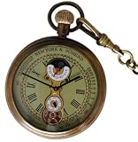 T.I.M.M.i   Mechanische Sonne/Mond Taschenuhr mit zusätzlicher kleiner Sekunde Damen