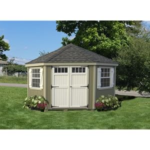 10 x 10 5 Sided Colonial Garden Shed Panelized Kit