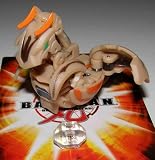 BAKUGAN SEASON 3 LOOSE W/ DNA CODES SUBTERRA TAN CHANCE DRAGONOID W/ DICE 800G
