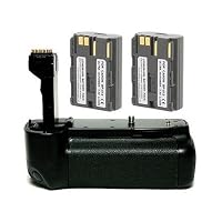 Opteka Battery Pack Grip / Vertical Shutter Release for Canon EOS 20D, 30D, 40D & 50D Digital SLR Cameras with 2 BP-511 Batteries.