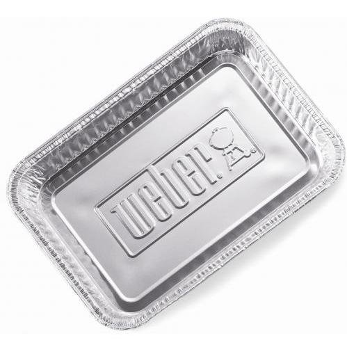 Weber 6415 Small Aluminum Drip Pans 8.5-by-6-inch, Pack of 10