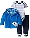 BON BEBE Baby Boys' Cute Raccoon Velour Hooded Jacket and Pant Set