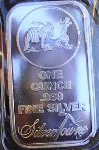 1 Troy Oz Silvertowne Silver Art Bar - Exchangeable Worldwide - Collectable Silver