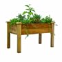 Gronomics REGB 24-48 24-Inch by 48-Inch by 30-Inch Rustic Elevated Garden Bed, Unfinished