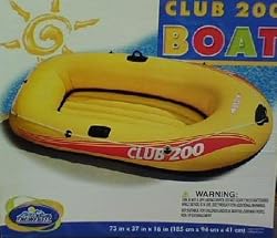 Intex Club 200 Inflatable Boat 73" x 37" x 16