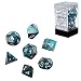 Chessex CHX26456 Dice-Gemini Steel-Teal/White Set, One Size, Multicolor