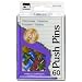 Charles Leonard Pins - Push - Reusable Box - Assorted Colors - 60/Box, 79060