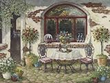 The Wine Cellar Stretched Canvas Poster Print by Janet Kruskamp, 40x30