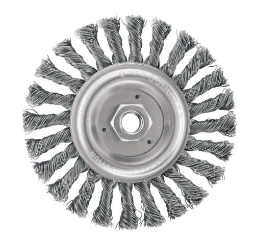 DEWALT DW4937 6-Inch Full Cable Twist Wire Wheel/Carbon Steel 5/8-Inch-11 Arbor .025-Inch