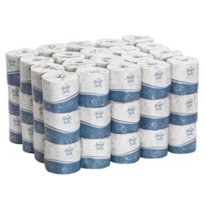 Georgia-Pacific Angel Soft ps Ultra 16560 White 2-Ply Premium Embossed Bathroom Tissue, 4.05