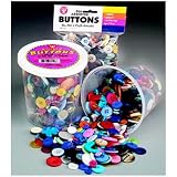 Asst Buttons 16 Oz Bucket