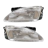 1996-1998 Hyundai Elantra Headlights Headlamps Head Lights Lamps Pair Set Left Driver... by Aftermarket