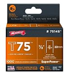 Arrow Fastener 7514S 7/8-Inch T75 Staples (1,000-Pack)