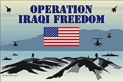 Iraqi Freedom Desk Flag