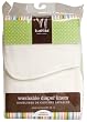 Kushies Washable Diaper Liners - 10 Pack - White