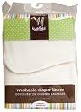 Kushies Washable Diaper Liners - 10 Pack - White