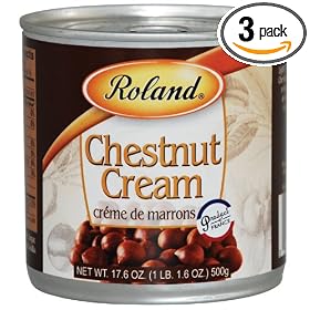 Roland Creme De Marrons Chestnuts, 17.6-Ounce Cans (Pack of 3)