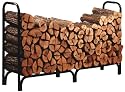 Panacea 15204 Deluxe Outdoor Log Rack, Black, 8-Feet