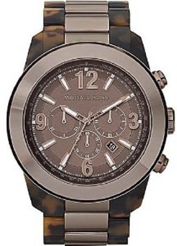 Michael Kors Men's MK8252 XL Runway Tortoise & Espresso Watch
