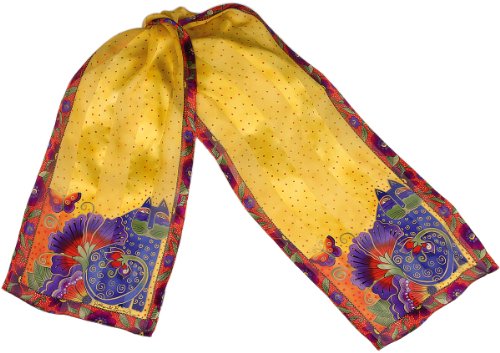 Best Price Laurel Burch Scarves-Blossoming Spirits Classic