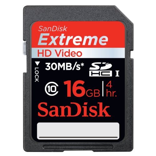 SanDisk Extreme SDHC 16GB Class 10 Speicherkarte 