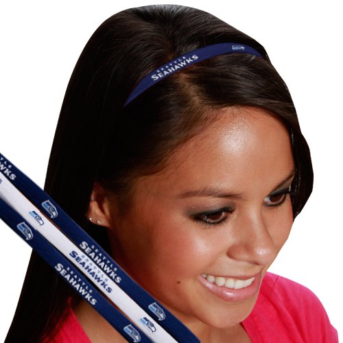 Seattle Seahawks 3-Pack Elastic Headbands