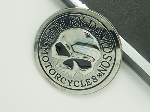 sprated (TM)Skull sticker car 3d logo metal emblem badge decal for harley davidson