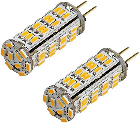 ACCKA 2/Pack G4 Led Bulb 12v 24V 12V-24V AC/DC Warm White 2700K, 12V G4 Sockets, G4 Led Light 12V, Mini G4 Led Bulb 12V
