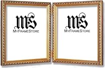 8x10 / 8'' x 10'' Frame for Picture Photo or Diploma, Solid Wood, Gold, style #609D