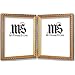 4x6 / 4'' x 6'' Frame for Picture or Photo, Solid Wood, Gold, style #609D