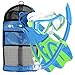 U.S. Divers Junior Kids Dorado Mask, Proflex Fins, & Sea Breeze Snorkel Set with Carry Travel Bag, Fun Blue,SR248O4131S