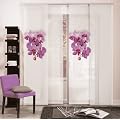 Fl�chenvorhang / Schiebegardine "Orchid" Digitaldruck (Breite: 60cm, H�he 245cm)