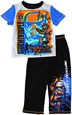 Star Wars Stormtrooper Boys' 2 Piece Set Pajamas (XS 4/5)