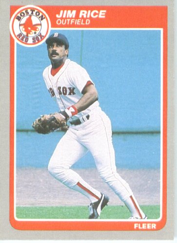 1985 Fleer # 168 Jim Rice Boston Red Sox Baseball Card