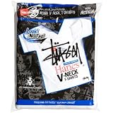 (ステューシー)STUSSY Stussy x Hanes 3P V Neck　ステューシー x ヘインズ　3パック　Ｖネック 11SSP01635 1 White M