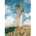 Clementoni 39099.1 - Puzzle Monet - Dame mit Schirm 1000 teilig
