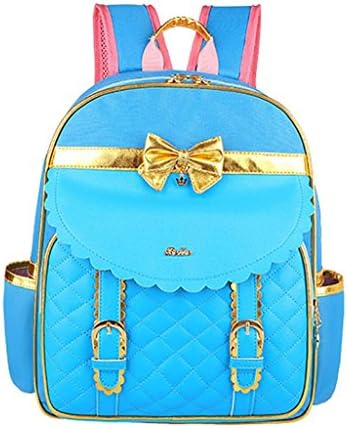 Cute Girls Backpack 1-3 Grades Princess Book Bag Bule