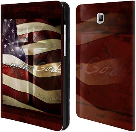 Official Jason Bullard Under God America Leather Book Wallet Case Cover For Samsung Galaxy Tab A 8.0
