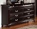 Dresser with Decorative Handles in Rich Espresso Finish