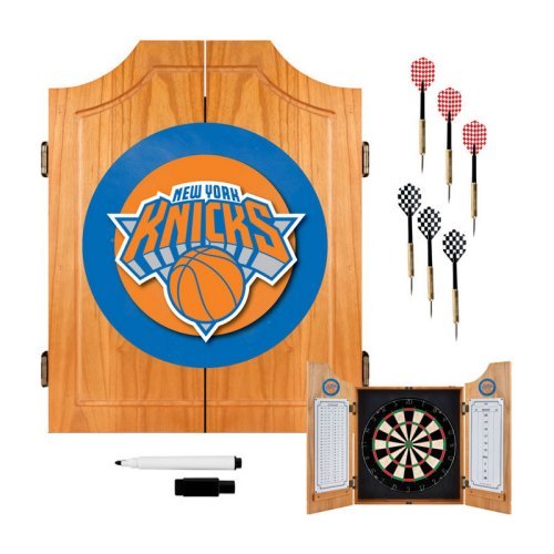 NBA New York Knicks Wood Dart Cabinet Set