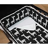 Green Frog Art 3 Piece Cradle Bedding Set, Giraffe Caboodle