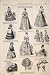 Paris Fashions Ladies Children Dress Satin Parasol 1874